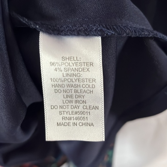 Blue Floral Spaghetti Strap Dress Medium - Picture 8 of 8